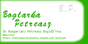 boglarka petreasz business card